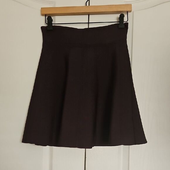 Wilfred Deep Purple Pleated A-Line Mini Skirt - Picture 4 of 16